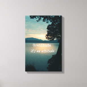 Gratis: Het is een Attitude Quote Canvas Afdruk
