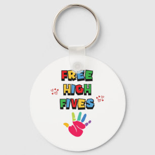 Gratis high fives grappige kleurrijke handgebaren  sleutelhanger