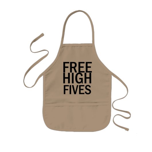 Gratis High Fives Kinder Schort (Voorkant)