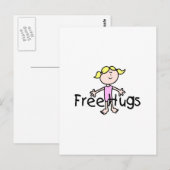 Gratis huggen briefkaart (Voorkant / Achterkant)