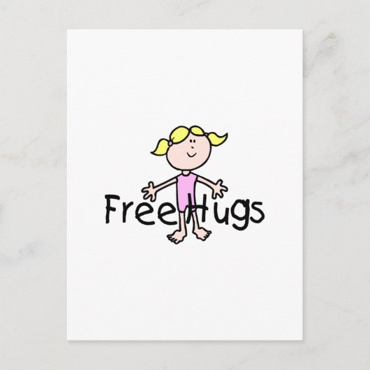 Gratis huggen briefkaart (Voorkant)