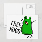 Gratis huggen briefkaart (Voorkant / Achterkant)