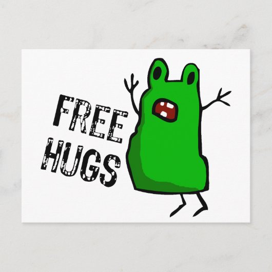 Gratis huggen briefkaart (Voorkant)