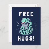 Gratis huggen briefkaart (Voorkant / Achterkant)