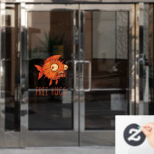 Gratis huggen Cartoon Raamsticker (Kantoordeur)