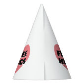 Gratis huggen feesthoedjes (Achterkant)