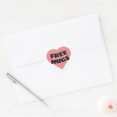 Gratis huggen hart sticker (Envelop)