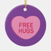 Gratis huggen keramisch ornament (Voorkant)