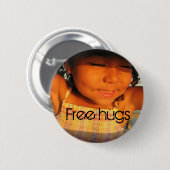 Gratis huggen ronde button 5,7 cm (Voorkant /achterkant)