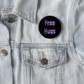Gratis huggen ronde button 5,7 cm (In situ)