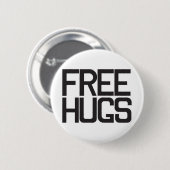 Gratis huggen ronde button 5,7 cm (Voorkant /achterkant)