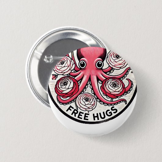 Gratis huggen ronde button 5,7 cm (Voorkant /achterkant)