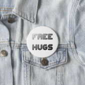 Gratis huggen ronde button 7,6 cm (In situ)