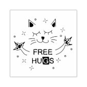 Gratis huggen 	rubberstempel (Afrduk)
