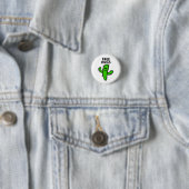 Gratis Hugs Cactus Grappig Ronde Button 3,2 Cm (In situ)