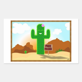 Gratis Hugs Cactus Stickers