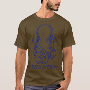 Gratis Hugs Octopus Cephalopoda Marine Life Animal T-shirt