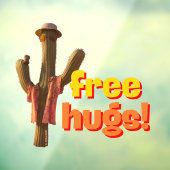 Gratis Hugs! Raamsticker (Vel 3)