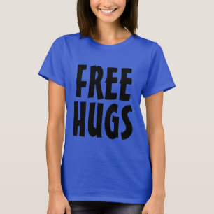 Gratis hugs regenboogkleur getij op shirt