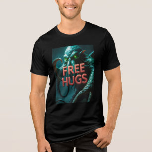 GRATIS HUGS (Sanity optioneel) Cthulhu Eldritch Tri-Blend Shirt