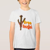 Gratis Hugs! Tri-Blend Shirt (Voorkant)