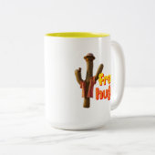 Gratis Hugs! Tweekleurige Koffiemok (Voorkant rechts)