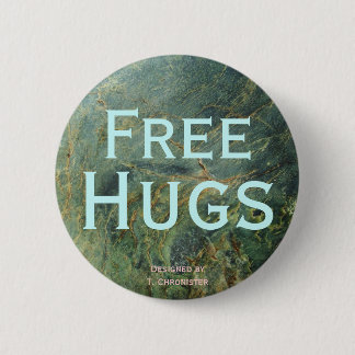 Gratis Hugs van T. Chronister Ronde Button 5,7 Cm