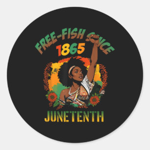 Gratis Ish Sinds 1865 Afro-Amerikaanse Vrijheid Ju Ronde Sticker