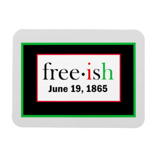 Gratis Juneteenth Flexibele Fotomagneet Magneet