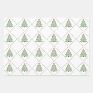 Gratis Kerstboom Inpakpapier Vel