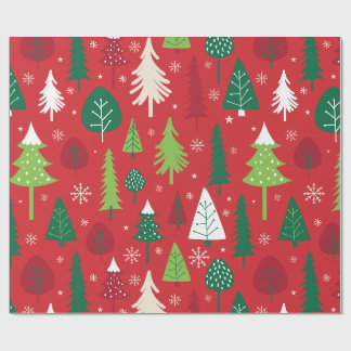 Gratis Kerstdiefjesbos Patroon Cadeaupapier