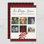 GRATIS kerstKaart nodigt ontwerpservice uit (Voorkant / Achterkant)