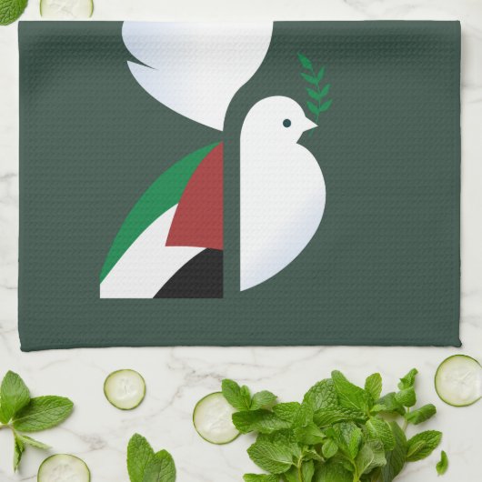 Gratis keukenhanddoek voor Palestina – Solidaritei (Gevouwen)