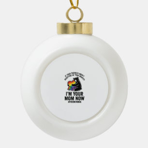 Gratis knuffel van mama beer trots vintage T-shirt Keramische Bal Ornament