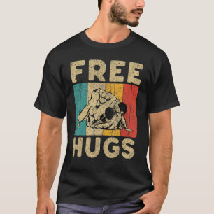 Gratis knuffel vintage BJJ Braziliaans Jiu Jitsu T-shirt
