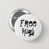 Gratis, knuffels ronde button 5,7 cm (Voorkant /achterkant)