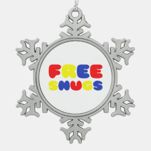 GRATIS KNUFFELS TIN SNEEUWVLOK ORNAMENT