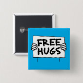 GRATIS KNUFFELS VIERKANTE BUTTON 5,1 CM (Voorkant /achterkant)