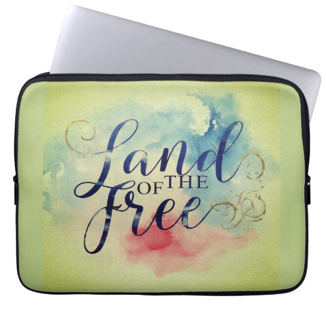 Gratis land laptop sleeve (Voorkant)