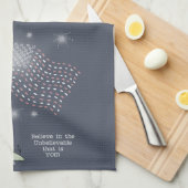 Gratis land theedoek (Quarter Fold)