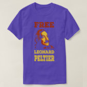 GRATIS LEONARD PELTIER retro stijl T-shirt (Design voorkant)