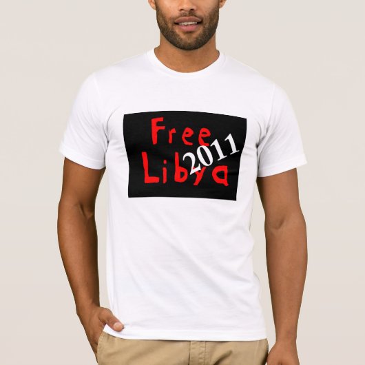 gratis libië 2011 t-shirt (Voorkant)