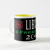 Gratis Libië Mokken Lang Live Libië Vrijheid 2011 (Voorkant links)