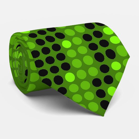 GRATIS LIMOEN BLACK NEON RETRO STIPPEN ART STROPDAS (Opgerold)