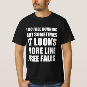 Gratis lopende grappige offerte t-shirt