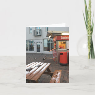 gratis lunch bedankt notiecard kaart