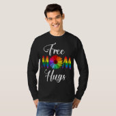 Gratis mam Hugs Pride LGBT Gift T-shirt (Voorkant volledig)