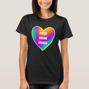 Gratis mam Hugs Rainbow Heart T-Shirt