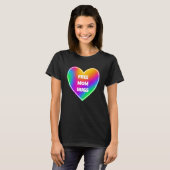 Gratis mam Hugs Rainbow Heart T-Shirt (Voorkant volledig)