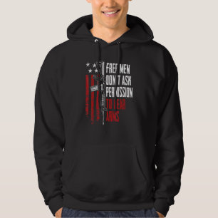 Gratis Mannen vragen geen toestemming voor Beer Pi Hoodie